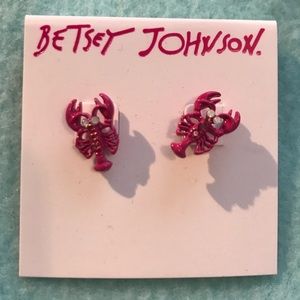 Betsey Johnson Lobster Stud Earrings! NWT! 🦞